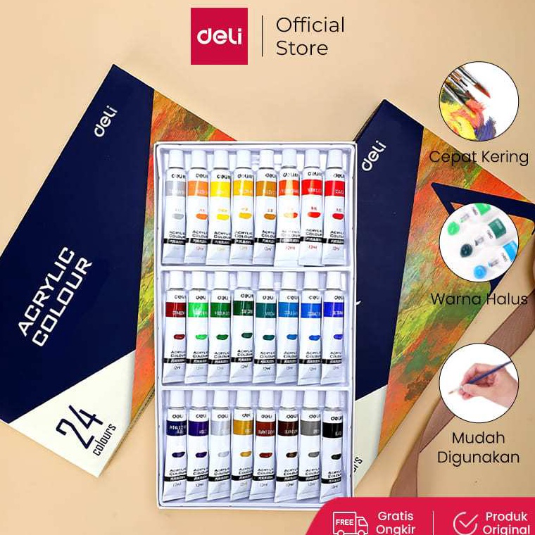 

KODE T85X Deli cat akrilik 121824 warna cepat kering dan halus 73856 7387 73858