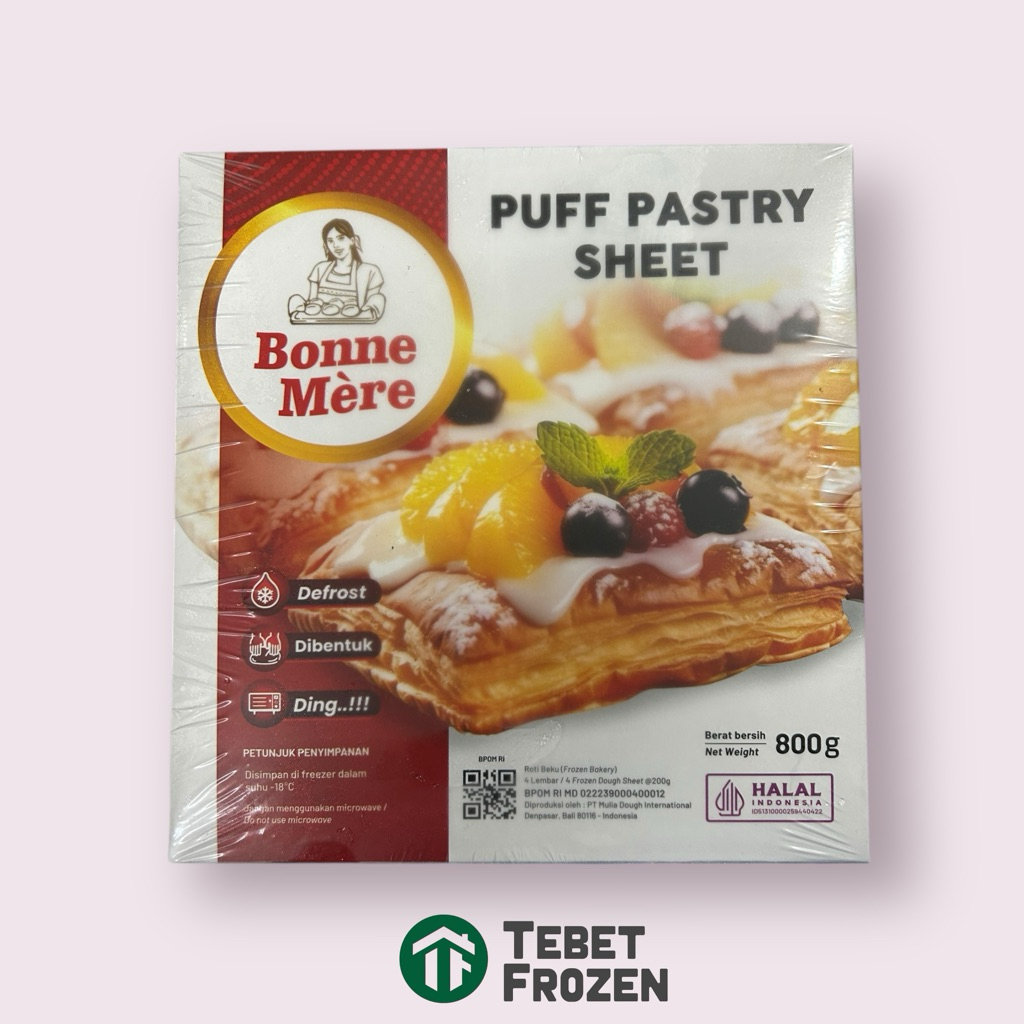 

BONNE MERE PUFF PASTRY 800GR - TEBET FROZEN