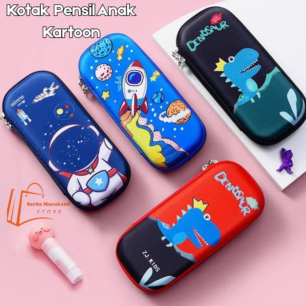 

SB168 Kotak Pensil Anak Tempat Alat Tulis 3D Bahan Eva Kotak Pensil Pulpen Anak Waterproof