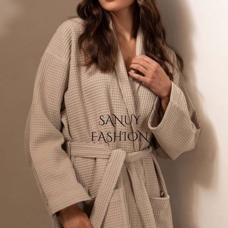 KODE M18O Kimono Handuk Bathrobe Waffle Luxury Hotel SpaAllSizeBajutidurPriaWanitaBajuTidurWanitaSex