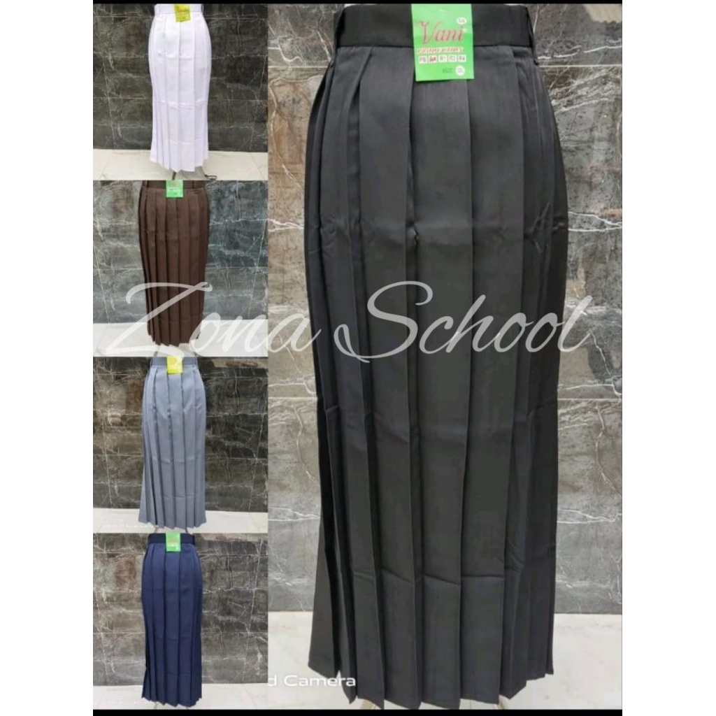 SERAGAM SMA ROK PANJANG REMPEL BAWAH PINGGANG ABUSERAGAM SEKOLAH ROK REMPEL ROK SMA