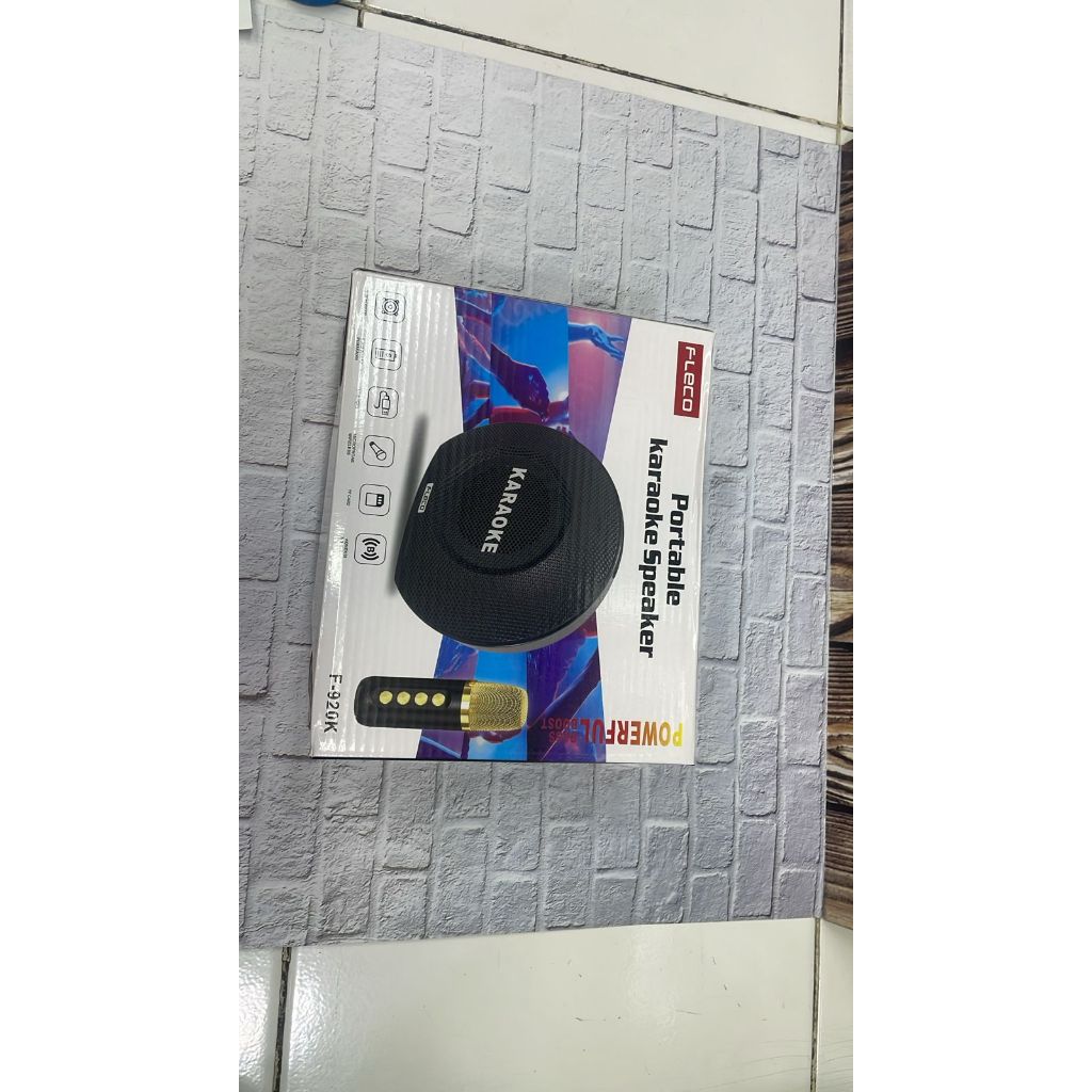 Speaker Bluetooth Portable Karaoke Fleco F-920K