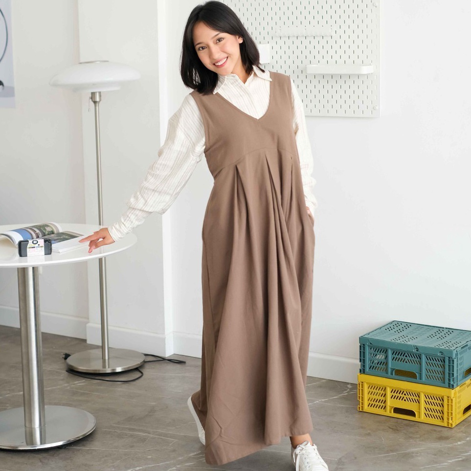 KODE H66V HOSOFSHOPAHOLIC  NADA OVERALL  Overall Wanita  Jumpsuit