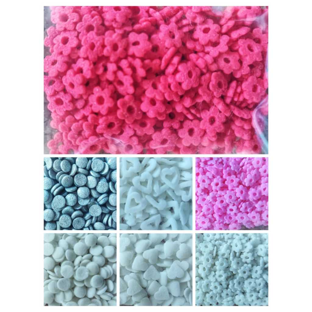 

20gr Confetti, Sprinkel, Taburan Hiasan Kue, Permen Hiasan Kue, Taburan kue, Dekorasi Kue, Trimit, Keping Sprinkle Bunga Cinta Bintang Pipih Rongga