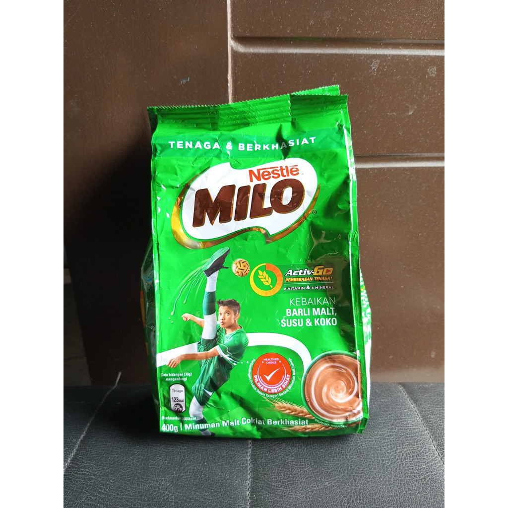 

Milo 400 gr kemasan baru
