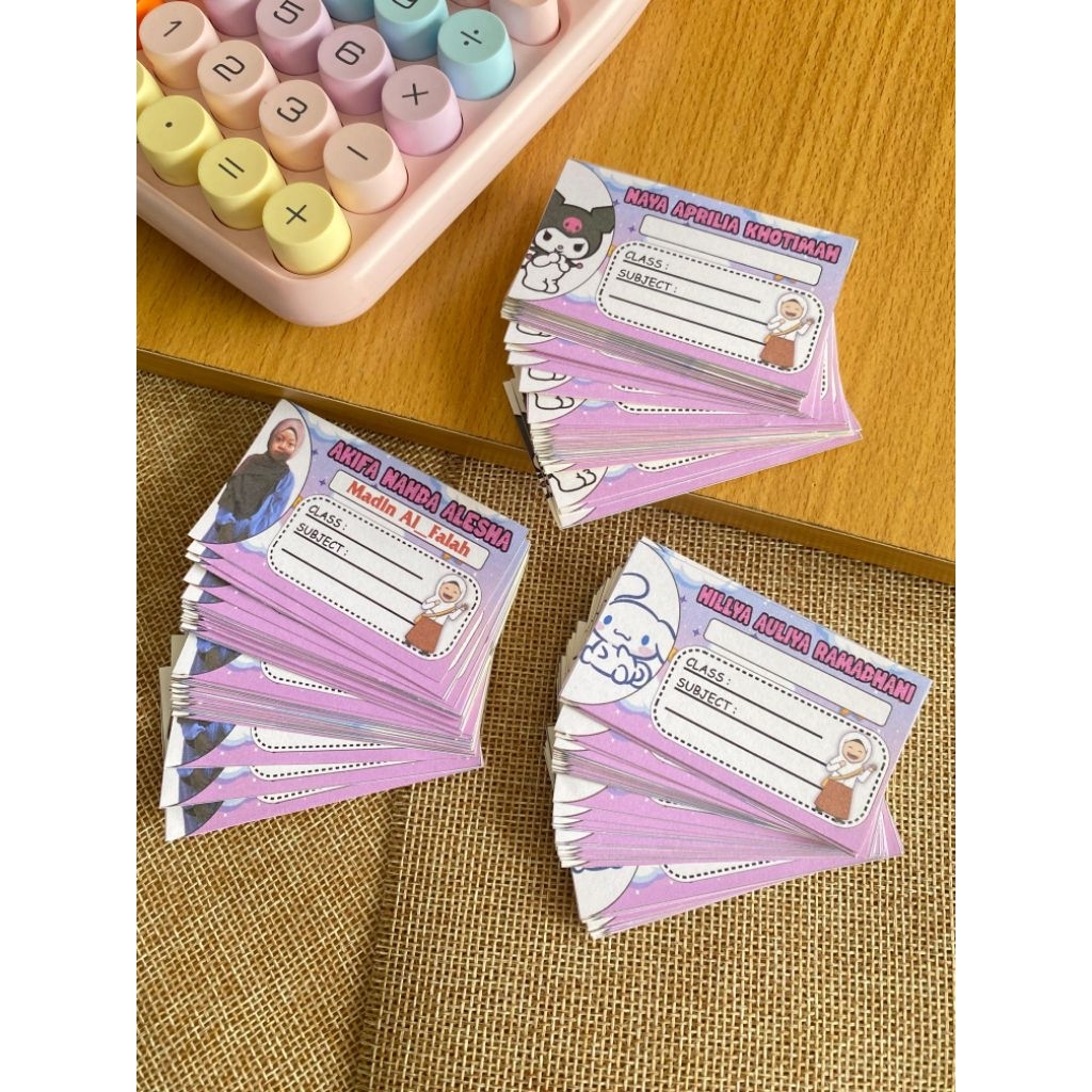 

ISI 40pcs STICKER MAPEL (KODE C) - Label buku pelajaran sekolah - sticker mata pelajaran bahan STICKER HVS