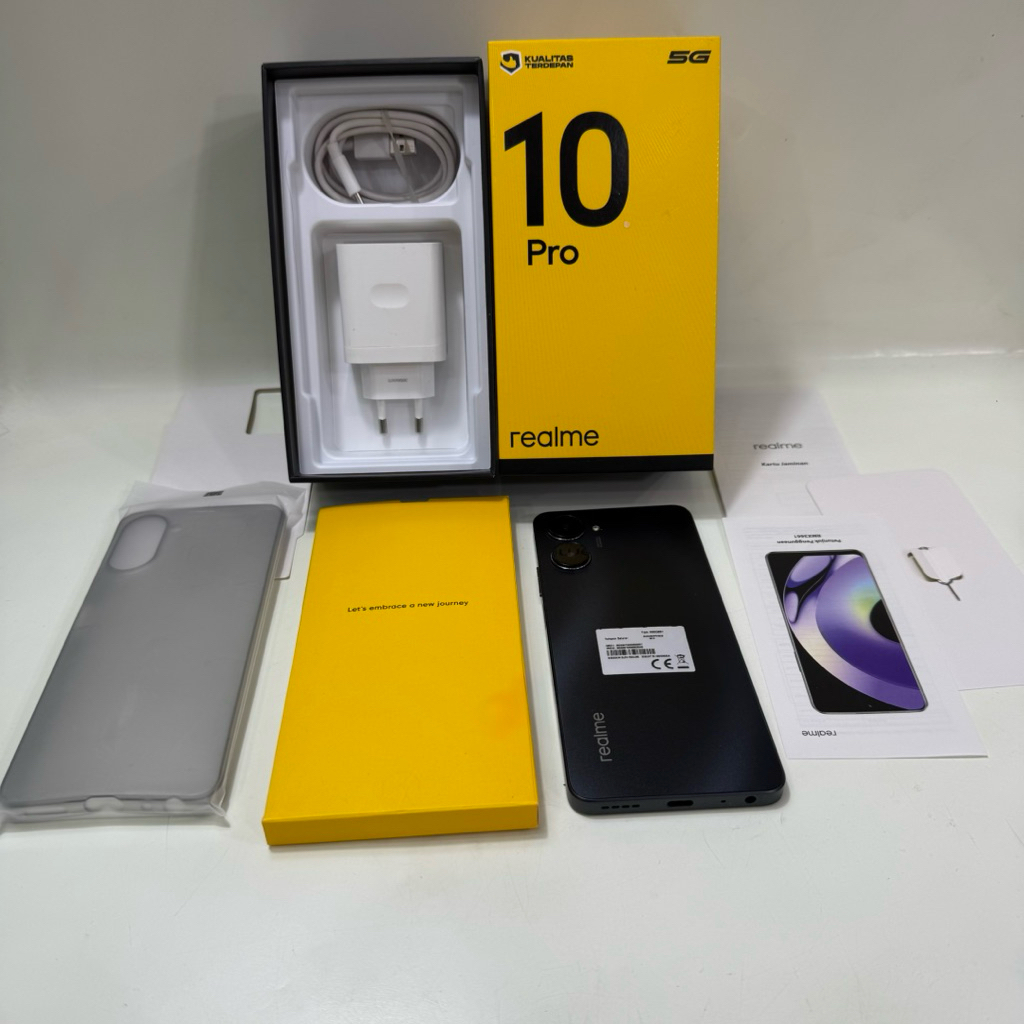 Realme 10 Pro 5G 8/128gb Fullset Second Garansi Resmi