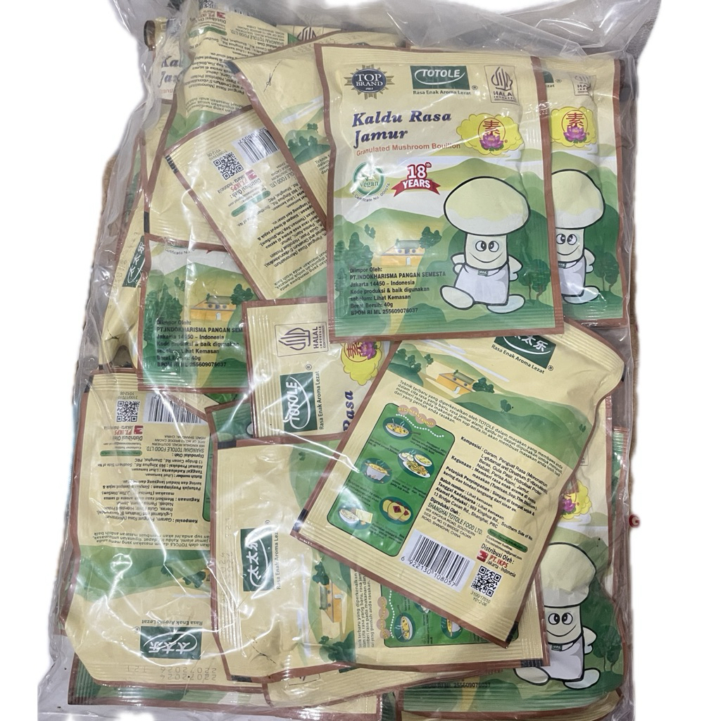 

Kaldu Jamur TOTOLE 40g 1 pack isi 20pcs