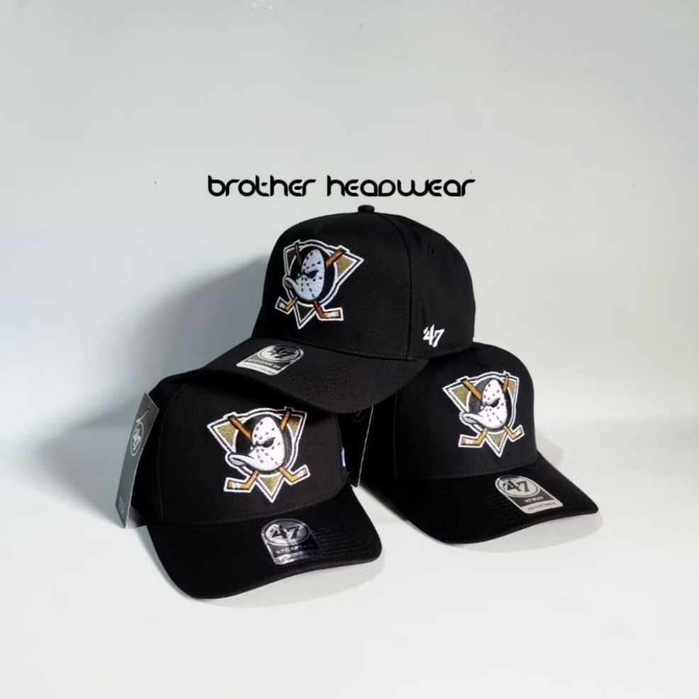 Topi Premium Hitam Mighty Duck Original Topi Olahraga Hoki Es