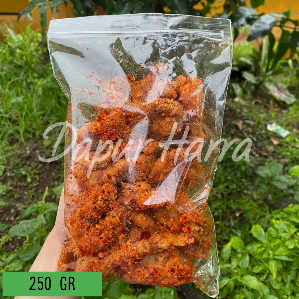 

kulit ayam crispy pedas cabai kering 250 gr