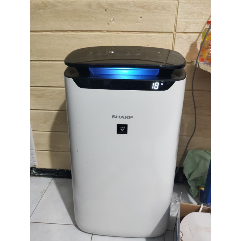 SHARP AIR PURIFIER JP-J60Y-W PENJERNIH UDARA PLASMACLUSTER ION DEBU PENYARING UDARA PRELOVE BEKAS PE
