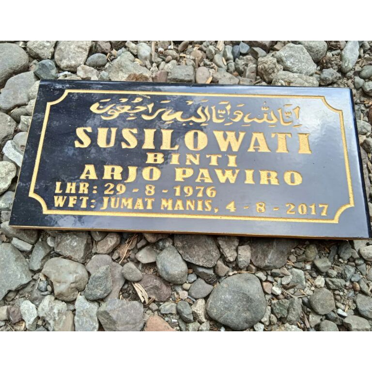 KODE I3U Batu Nisan 1x2Cm Batu nisan makam Nisan makam Batu Nisan Keramik Batu Granit Granit Nama ma