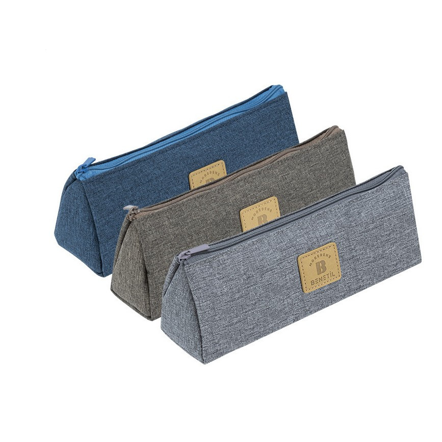 

Tempat Pensil Pen Case Pencil Pouch Polos Kain DELI EH-927