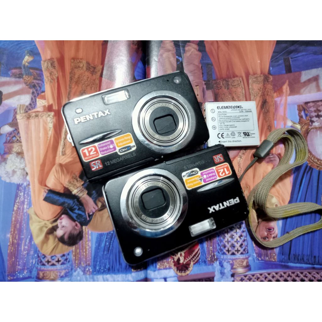 2 pcs kamera Pentax optio A40 sensor rusak BAHAN