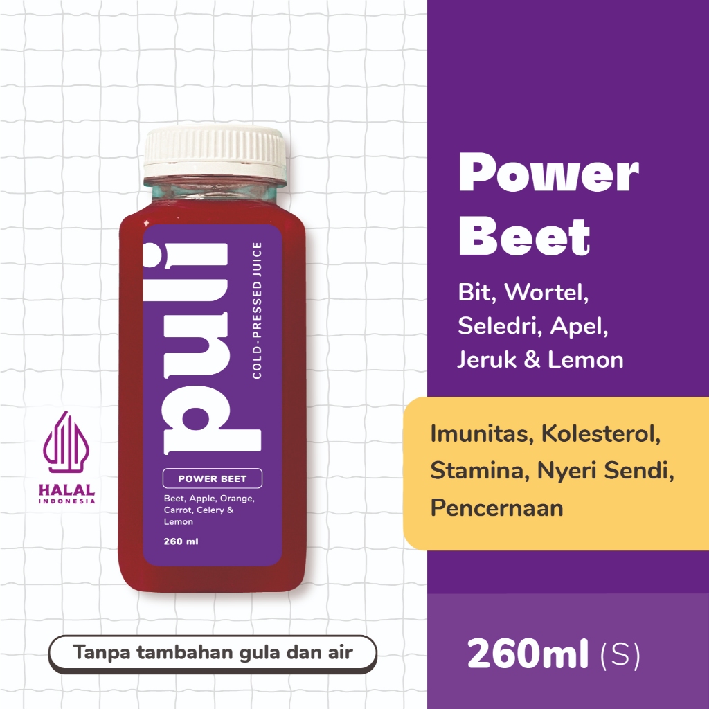 

Puli Juice - Power Beet | Cold Pressed Juice 260ml (Small)
