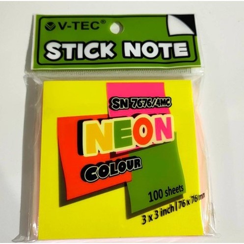 

Pembatas Stick Note V-TECH Ukuran 76 mm x 76 mm Tumpuk