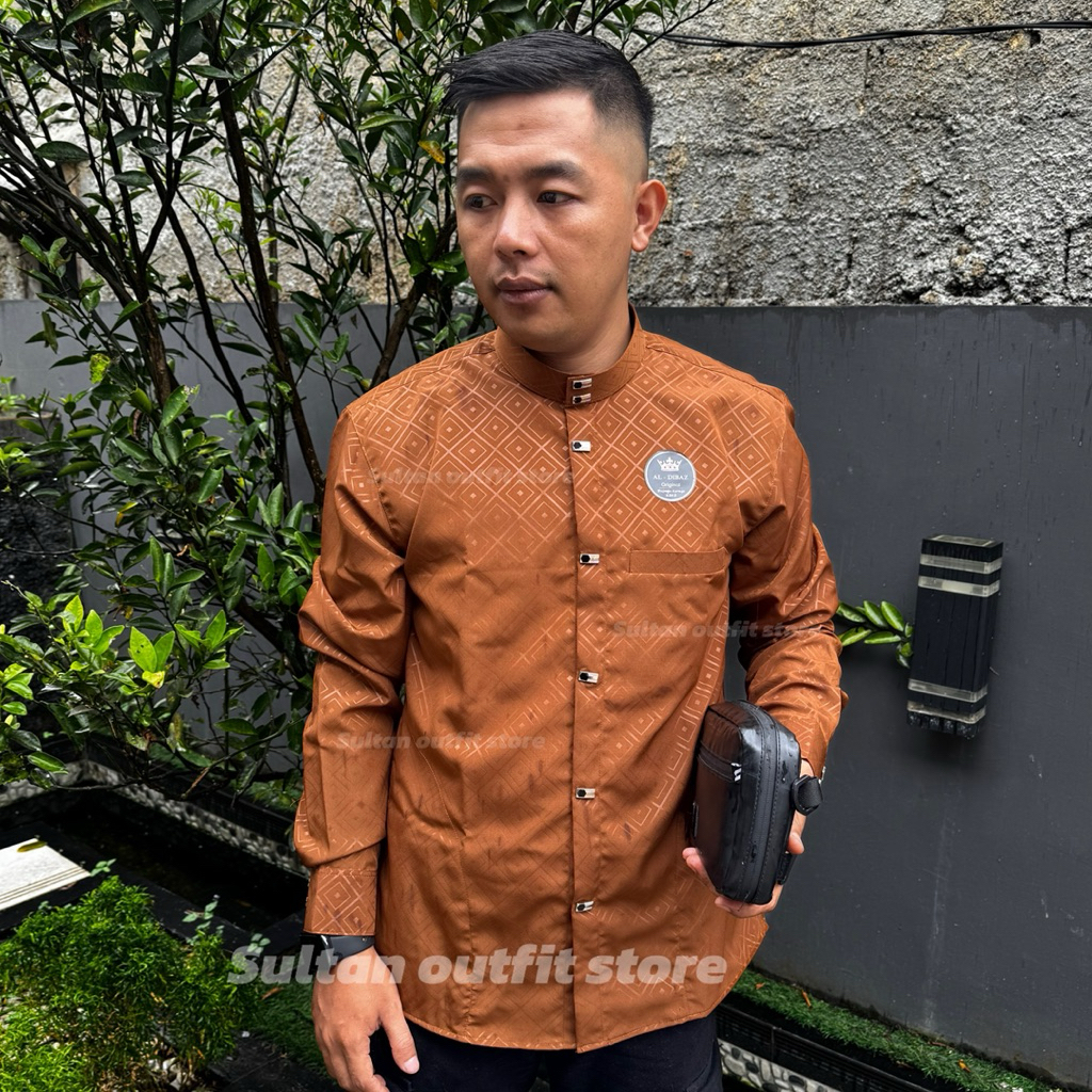 Baju Koko Lengan Panjang Keren Fashion Atasan Cowok Bahan Adem Terjamin Cocok Untuk Pengajian Outfit