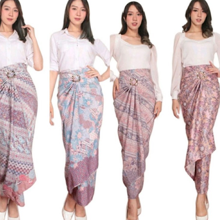 5 Motif Rok lilit batik modern motif terbaru  kain batik floral  rok serut batik  Rok Batik Bawahan 