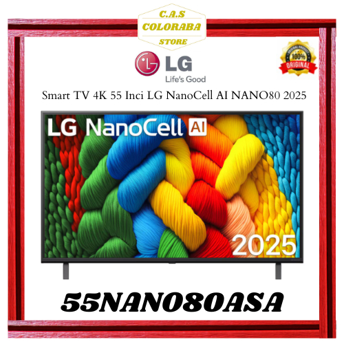 TV LG 55NANO80ASA SMART TV 55 INCH LED 4K UHD 55NANO 55NANO80 SMART TV LG 55 INCH