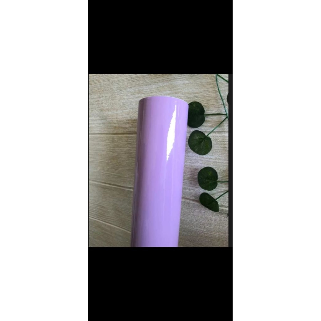 skotlet, stiker warna ungu taro glosi mengkilap