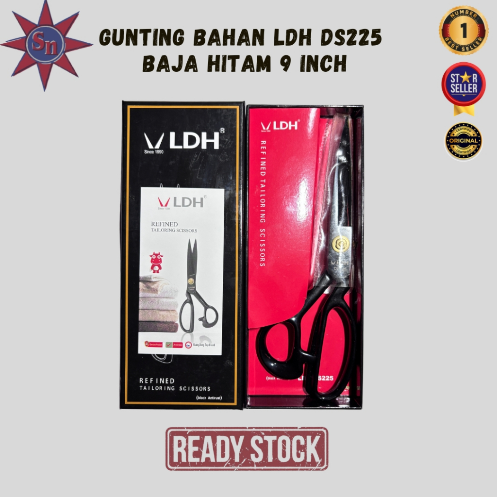 

Gunting Bahan LDH DS225 Baja Hitam 9 Inch Super Premium Product