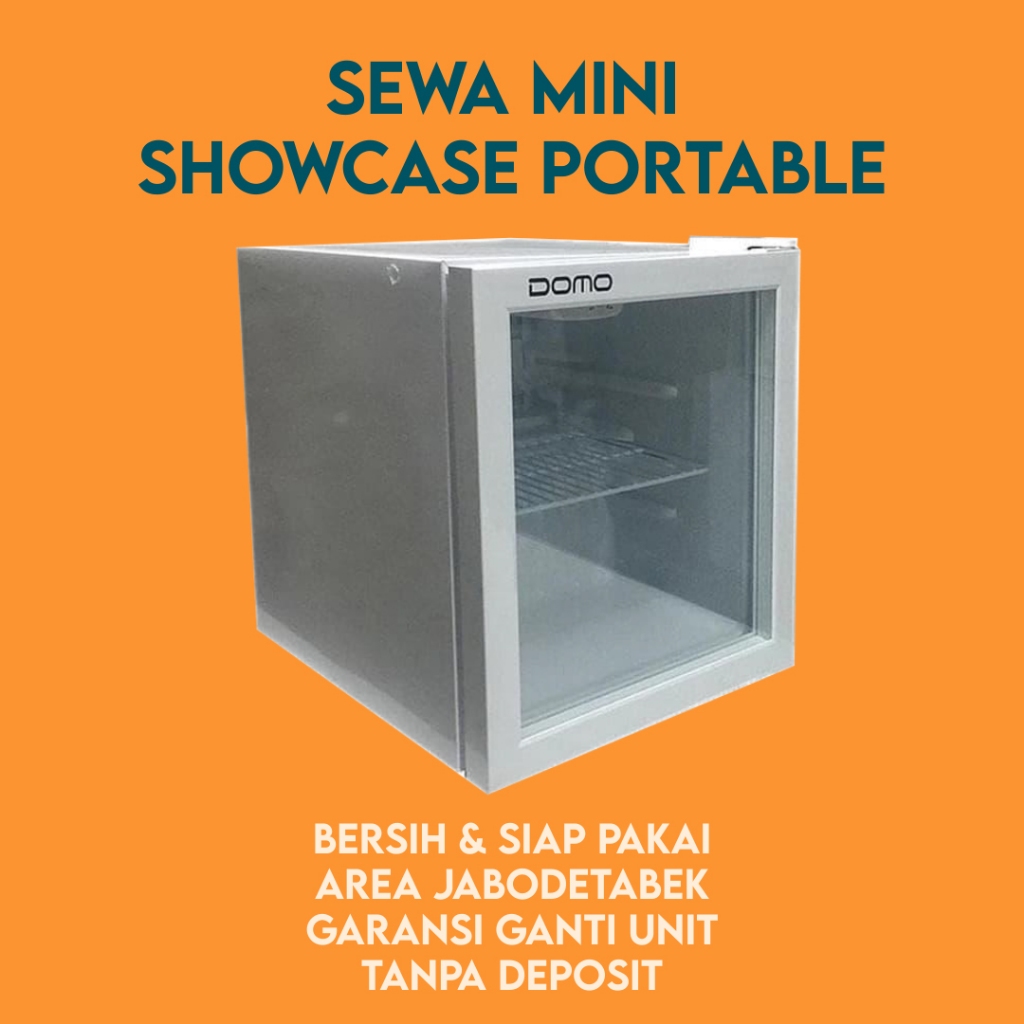 Sewa Mini Showcase Portable Kap 50 Liter untuk 3 Bulan