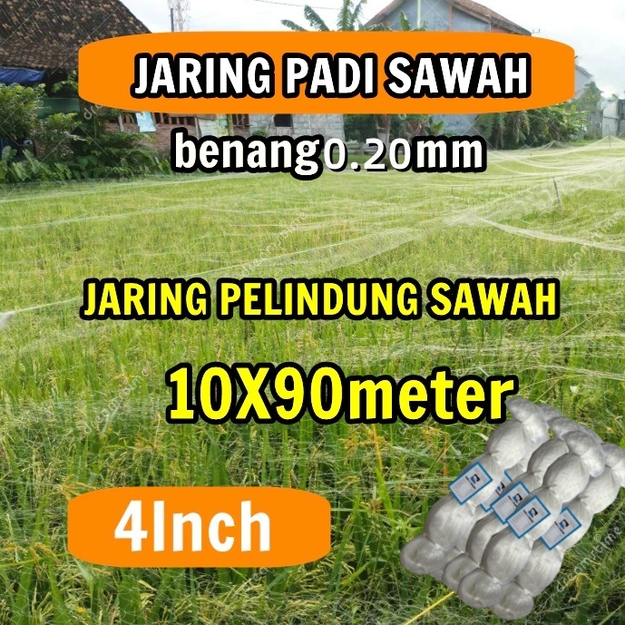 JARING SENAR 0.20 / JARING BURUNG EMPRIT / JARING PADI / JAGA BURUNG / JARING SAWAH