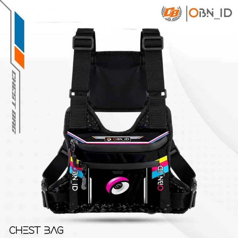 KODE W99Q new rainbow chest rig bag tactical tas pelindung dada tas rompi pria keren murah tas terba