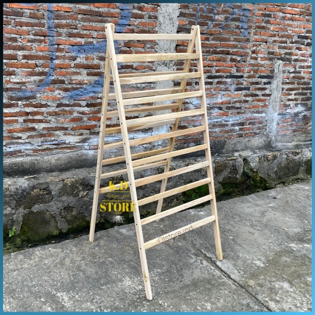 rak kertas wrapping buket bunga premium jati / rak kertas / gantungan kertas