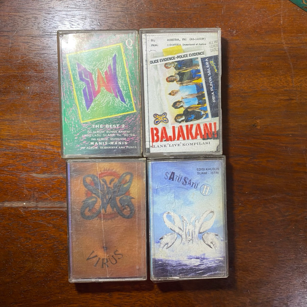KUMPULAN KASET PITA SLANK - ORIGINAL (the best 2, bajakan, virus, satu-satu)