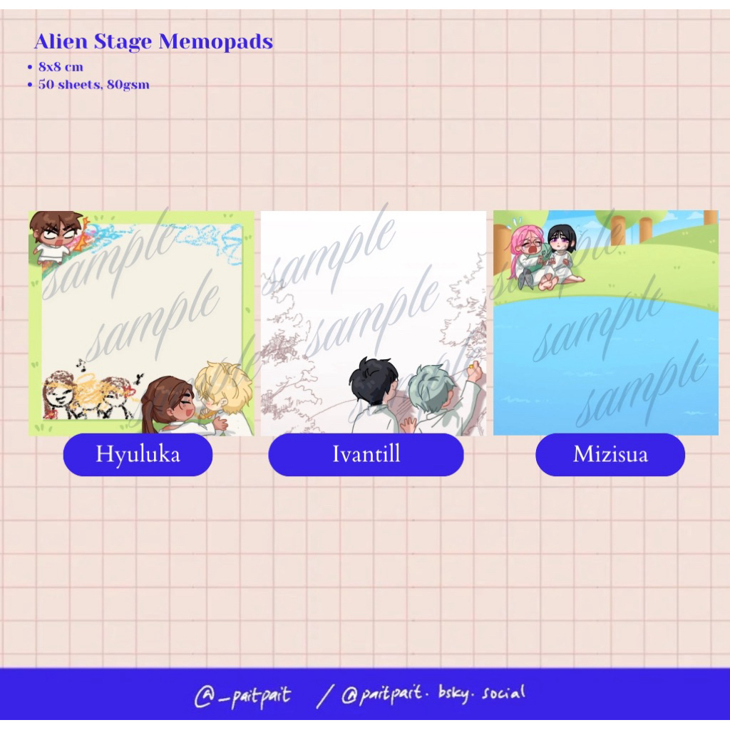 

[READY STOCK] Alien Stage ALNST Memopad by Pait