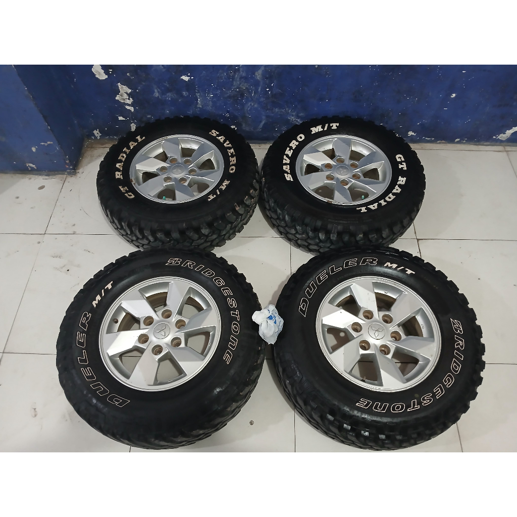 Velg Mobil Second ORIGINAL TRITON Ring 16 Lubang 6x139 + Ban 245 75 r16