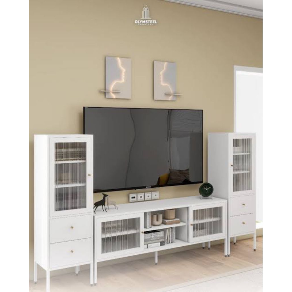 RAK TV PAJANGAN BESI / RAK TV SET OLYMSTEEL