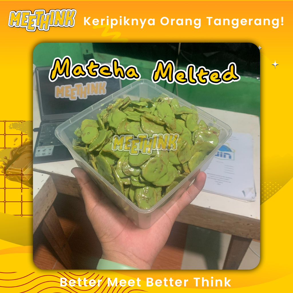 

MEETHINK CHIPS Keripik Pisang Lumer Matcha Full