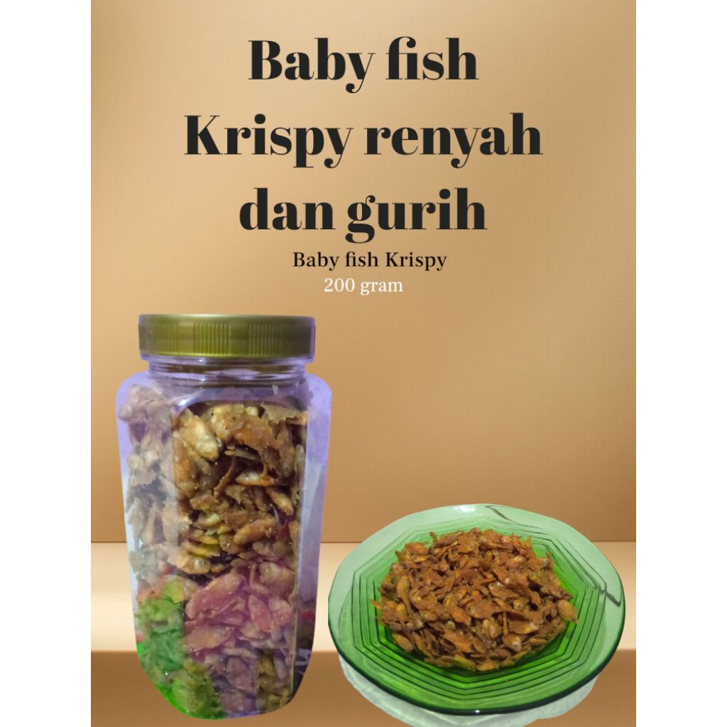 

baby fish Krispy pepetek gurih dan renyah 200 gram