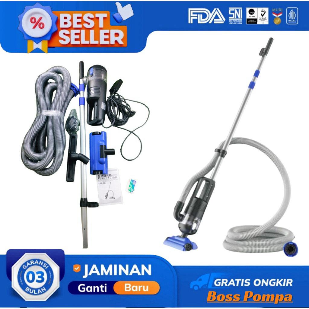 Vacuum Pump Pembersih Kolam Ikan Dan Kolam Renang Blagdon Vacum Portable