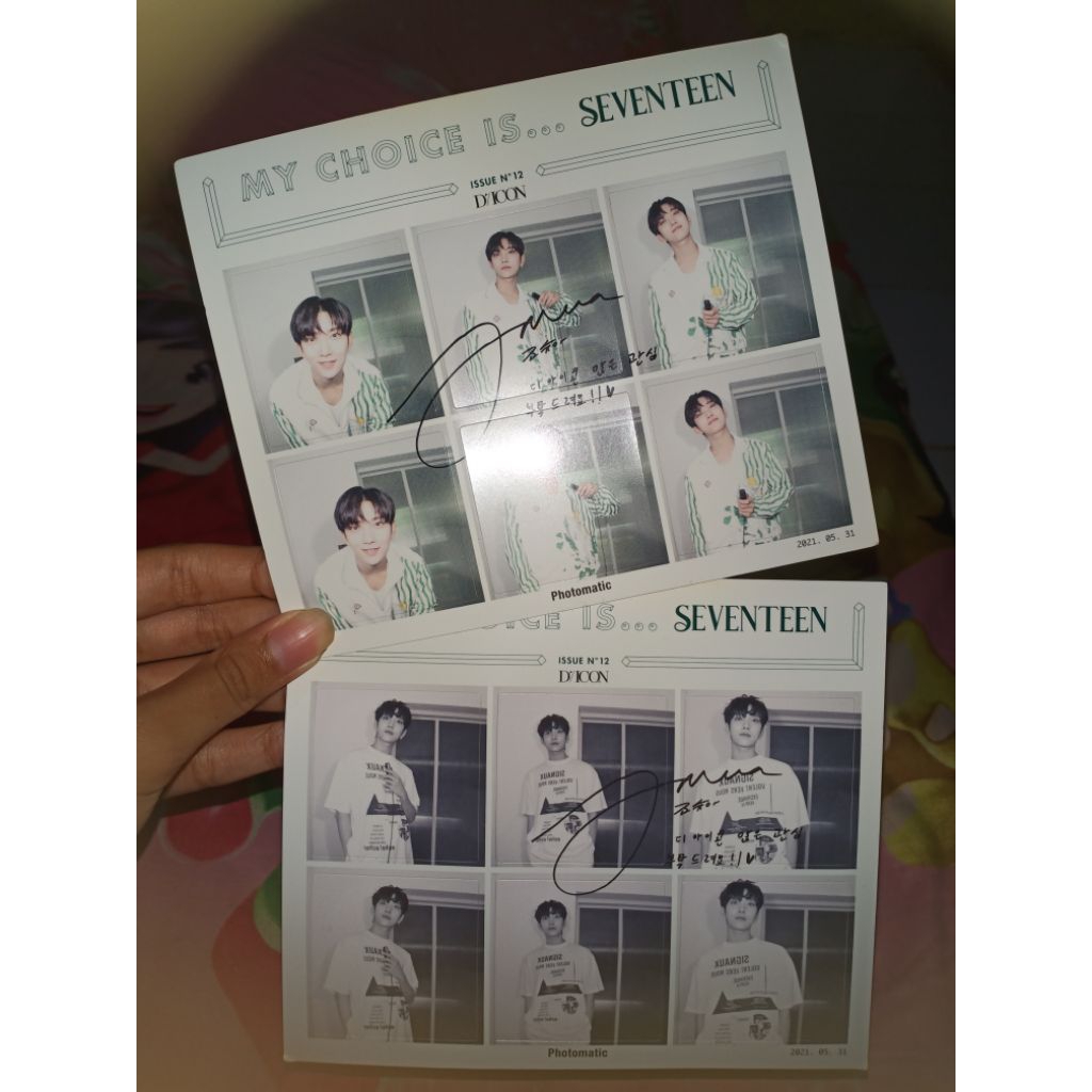 [READY] 1set postcard dicon seventeen joshua