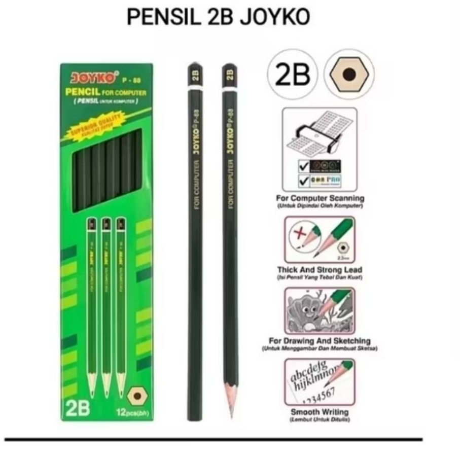

1 Pcs Pensil 2B Joyko P88