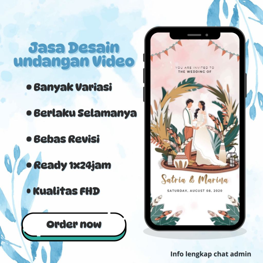 JASA DESAIN UNDANGAN PERNIKAHAN VIDEO