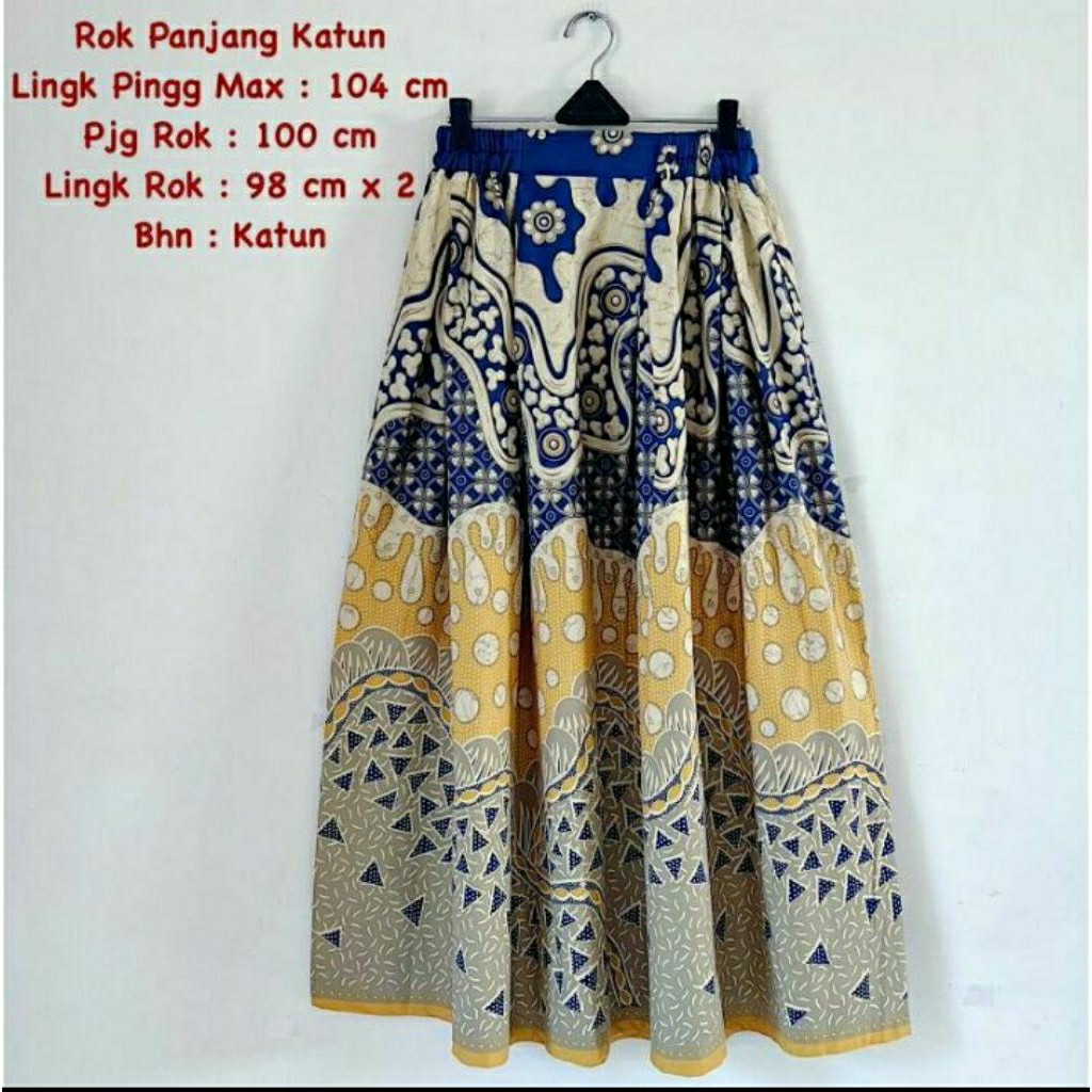 Rok Panjang Katun Batik Solo Rok Batik Wanita