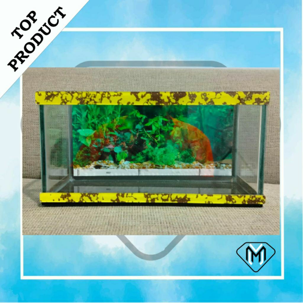 AQUARIUM MINIMALIS IKAN CUPANG / AQUARIUM KACA 28x12x14 / AQUARIUM IKAN HIAS HAMSTER KURA KURA