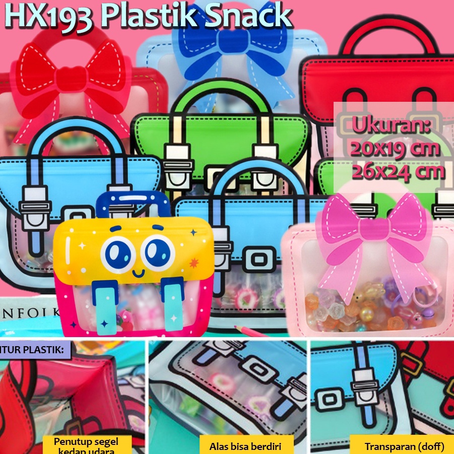 

Limited HX193 1 paket 1 pcs Pla Snack Hadiah Ziplock Birthday Packaging Bag