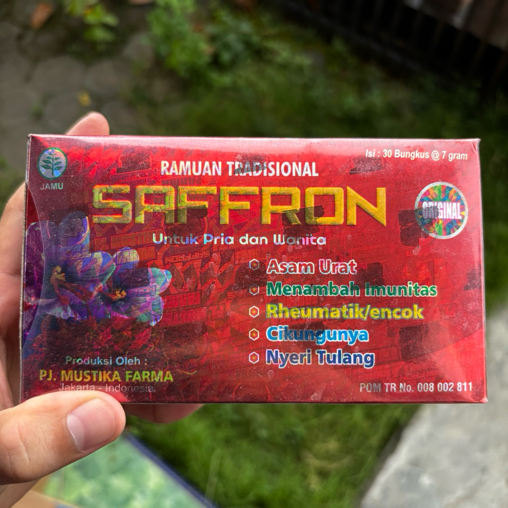 

JAMU HERBAL TRADISIONAL] SAFFRON - Untuk Pria & Wanita (30 Bungkus x 7g)