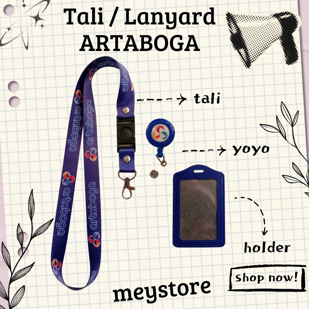 

READY Tali Gantungan / Lanyard ARTABOGA Biru [STOCK MELIMPAH] Termurahhh Harga Grosir!