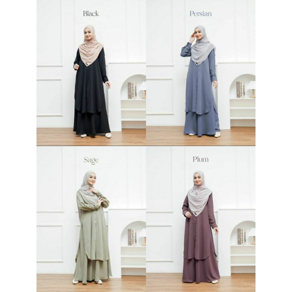 Setelan One Set Rok Kania Set  • Long Tunik