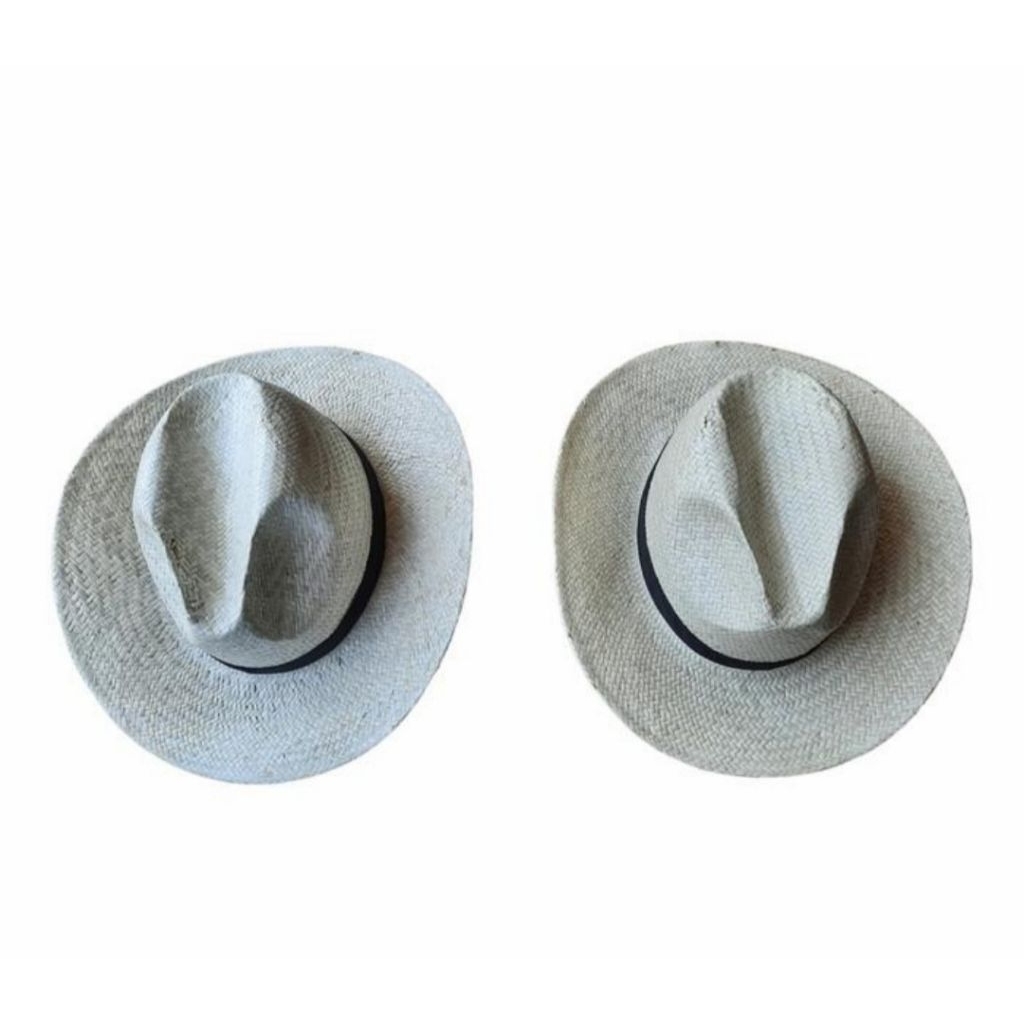 Topi pantai koboy anyaman pandan / topi pria