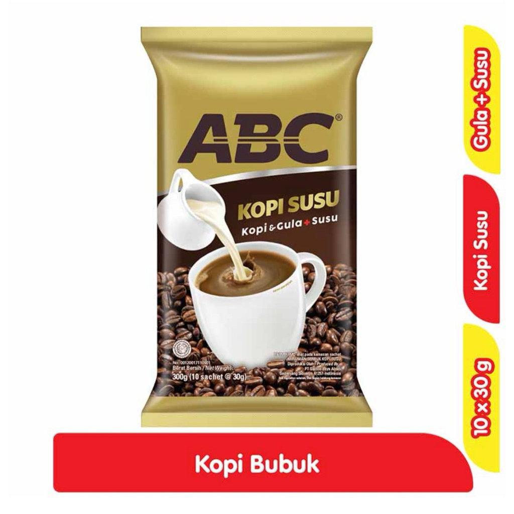 

ABC kopi Susu Instan 10x30g