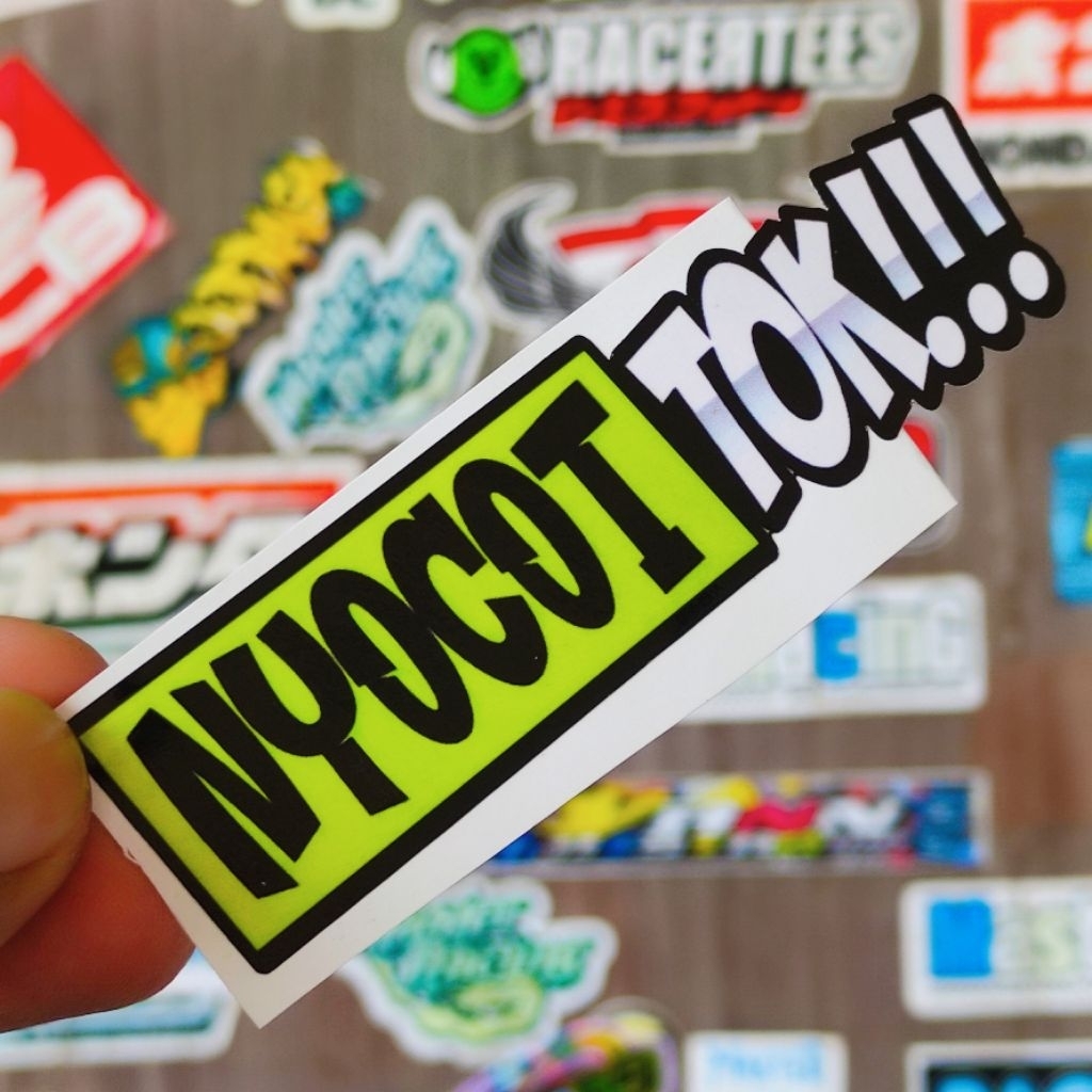 

stiker nyocot tok