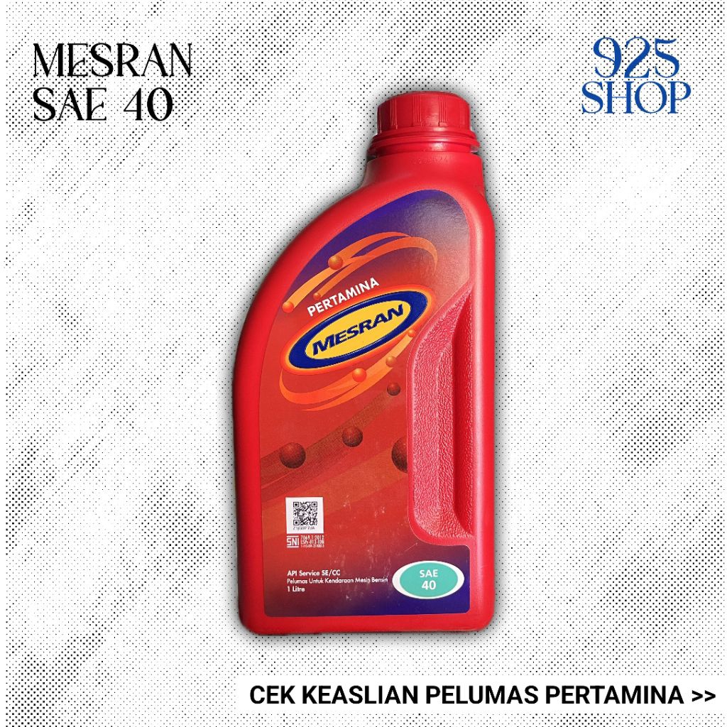 Oli Mesran SAE 40 1 Liter ASLI