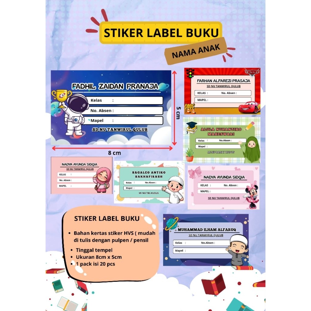

STIKER LABEL BUKU